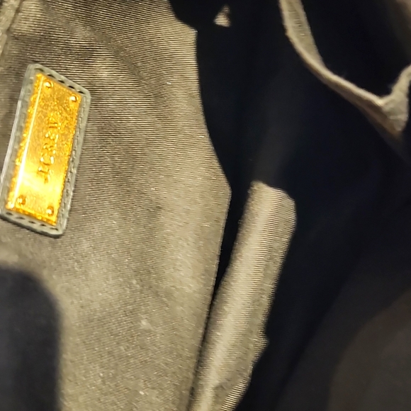 J CREW Black calf pebbles leather shoulder bag with a lot of room and crass bady - Picture 4 of 6